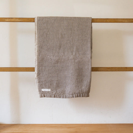 Fog Linen Work Linen Washed Waffle Throw Grey | Fog Linen Work | Miss Arthur | Home Goods | Tasmania