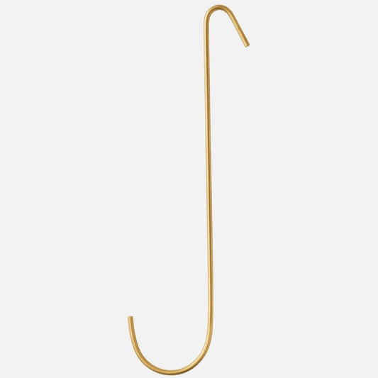 Brass J Hook Long Large | Fog Linen Work | Miss Arthur | Home Goods | Tasmania