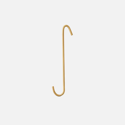 Brass J Hook Long Small | Fog Linen Work | Miss Arthur | Home Goods | Tasmania