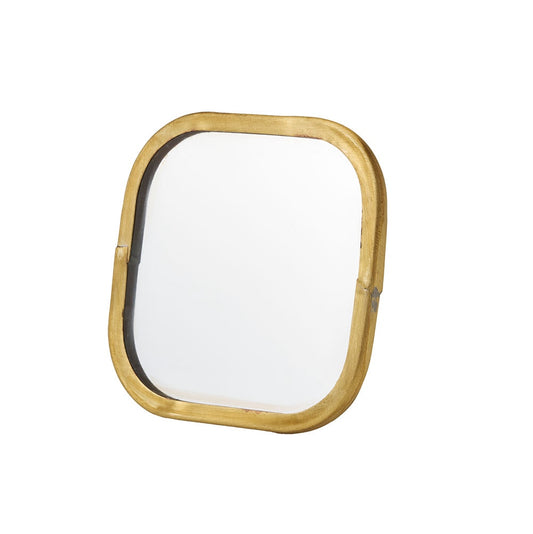 Fog Linen Work Brass Framed Mirror Square Small | Fog Linen Work | Miss Arthur | Home Goods | Tasmania