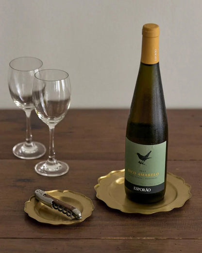 Fog Linen Work Brass Ruffle Edge Tray Medium | Fog Linen Work | Miss Arthur | Home Goods | Tasmania