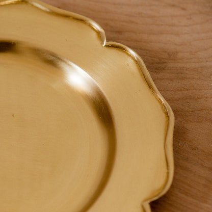 Fog Linen Work Brass Ruffle Edge Tray Medium | Fog Linen Work | Miss Arthur | Home Goods | Tasmania