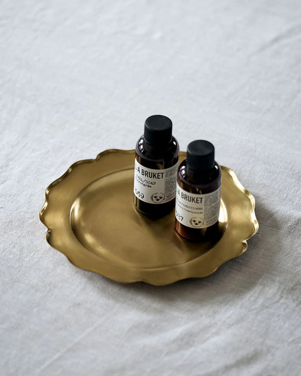 Fog Linen Work Brass Ruffle Edge Tray Medium | Fog Linen Work | Miss Arthur | Home Goods | Tasmania