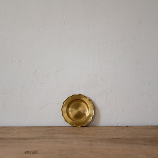 Fog Linen Work Brass Ruffle Edge Tray Small | Fog Linen Work | Miss Arthur | Home Goods | Tasmania