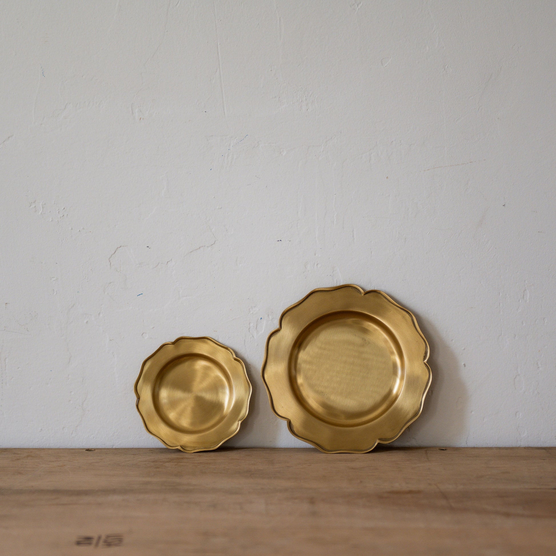 Fog Linen Work Brass Ruffle Edge Tray Medium | Fog Linen Work | Miss Arthur | Home Goods | Tasmania