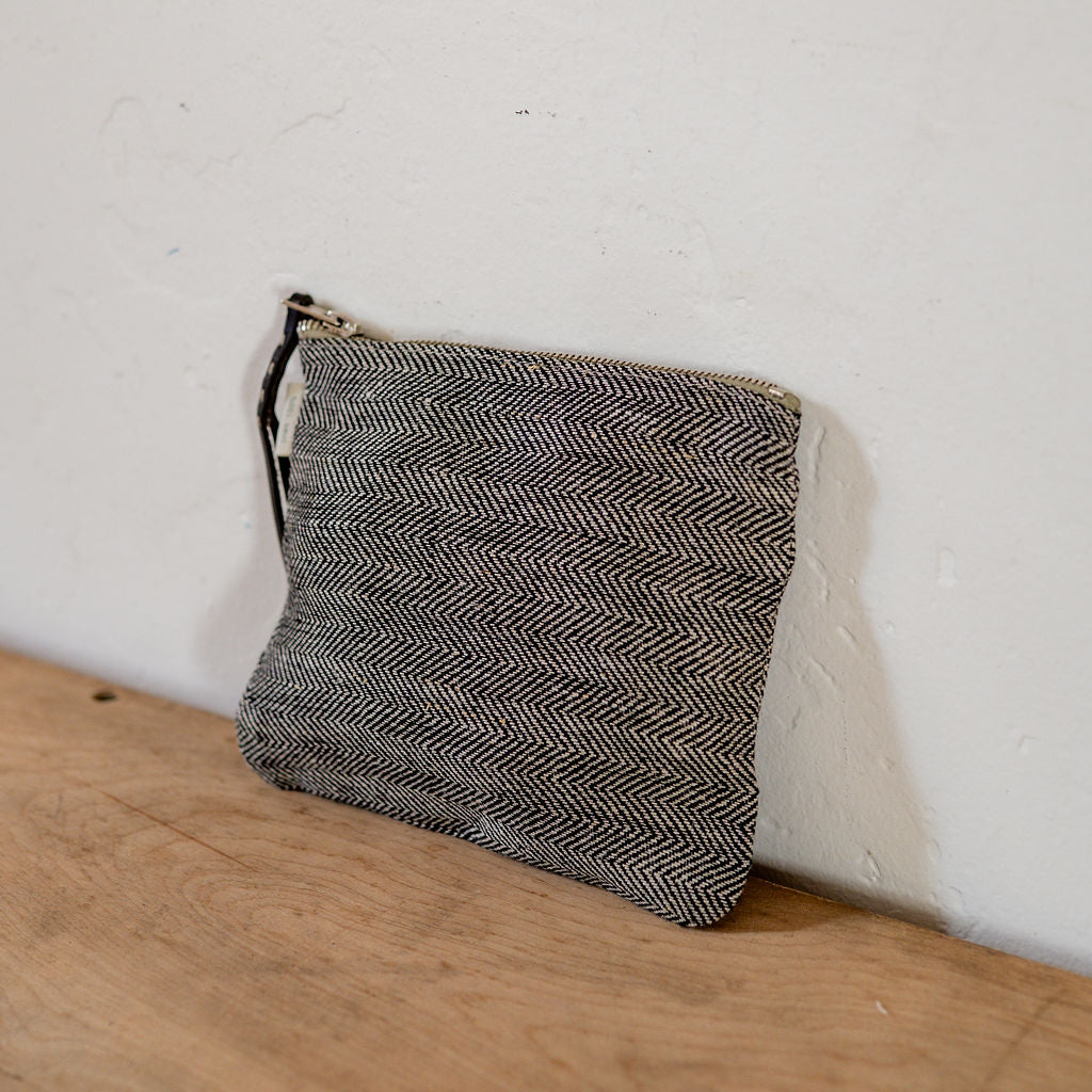 Fog Linen Work Canna Pouch Medium Herringbone | Fog Linen Work | Miss Arthur | Home Goods | Tasmania