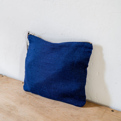 Fog Linen Work Canna Pouch Large Blue Violet | Fog Linen Work | Miss Arthur | Home Goods | Tasmania