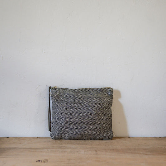 Fog Linen Work Canna Pouch Large Herringbone | Fog Linen Work | Miss Arthur | Home Goods | Tasmania