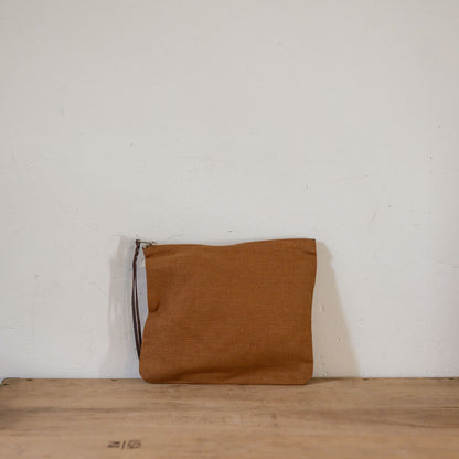 Fog Linen Work Canna Pouch Large Ocre | Fog Linen Work | Miss Arthur | Home Goods | Tasmania