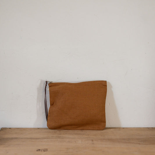 Fog Linen Work Canna Pouch Large Ocre | Fog Linen Work | Miss Arthur | Home Goods | Tasmania