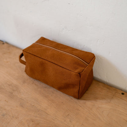 Fog Linen Work Cotton Teeya Pouch Large Amber | Fog Linen Work | Miss Arthur | Home Goods | Tasmania