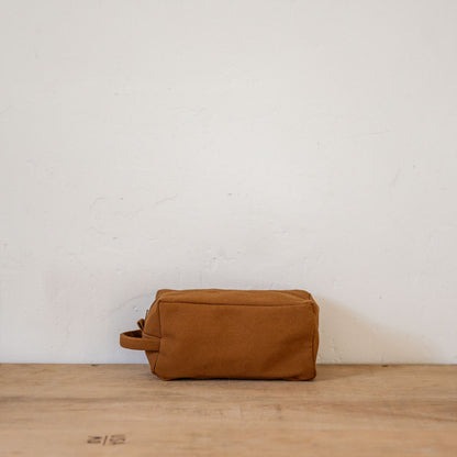Fog Linen Work Cotton Teeya Pouch Large Amber | Fog Linen Work | Miss Arthur | Home Goods | Tasmania