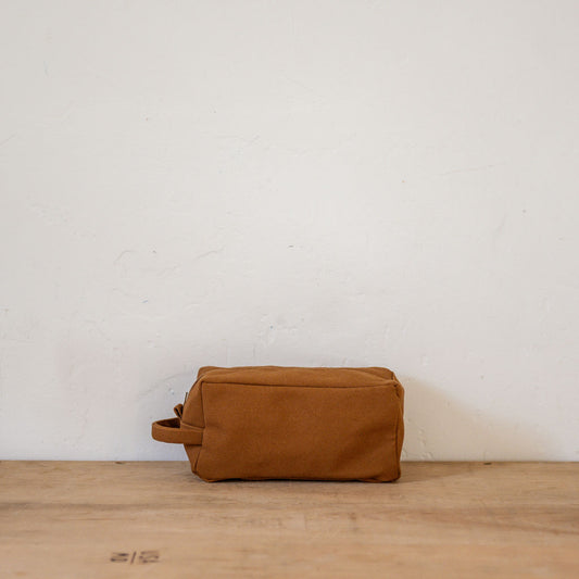 Fog Linen Work Cotton Teeya Pouch Large Amber | Fog Linen Work | Miss Arthur | Home Goods | Tasmania