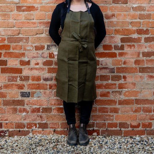 Fog Linen Work Linen Bistoro Apron Epinard | Fog Linen Work | Miss Arthur | Home Goods | Tasmania