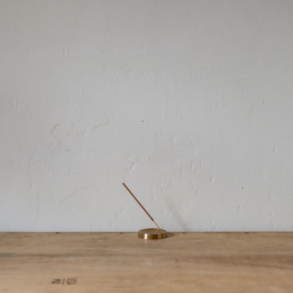 Fog Linen Work Brass Incense Stand Round | Fog Linen Work | Miss Arthur | Home Goods | Tasmania