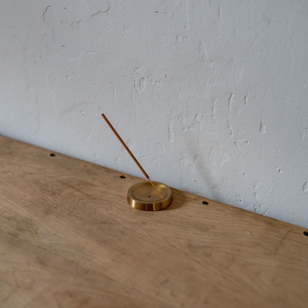 Fog Linen Work Brass Incense Stand Round | Fog Linen Work | Miss Arthur | Home Goods | Tasmania