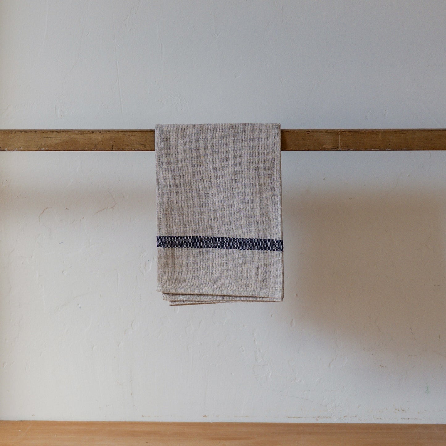 Fog Linen Work Linen Lined Kitchen Cloth Natural Navy | Fog Linen Work | Miss Arthur | Home Goods | Tasmania