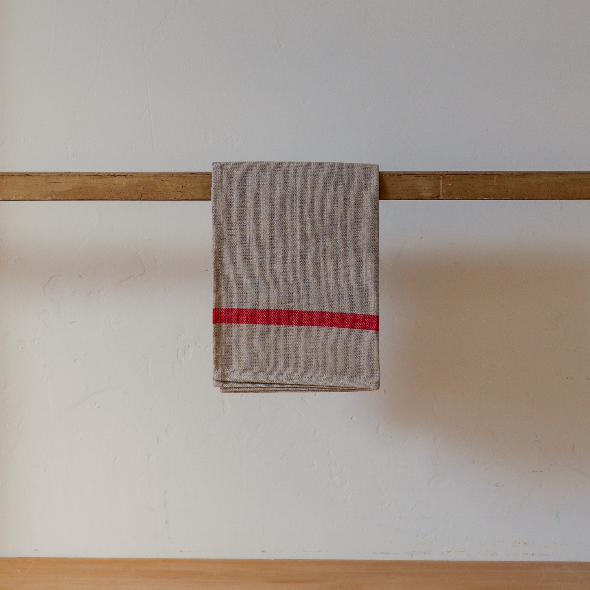 Fog Linen Work Linen Lined Kitchen Cloth Natural Red | Fog Linen Work | Miss Arthur | Home Goods | Tasmania