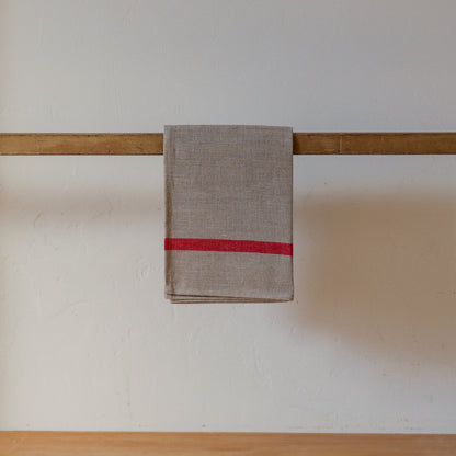 Fog Linen Work Linen Lined Kitchen Cloth Natural Red | Fog Linen Work | Miss Arthur | Home Goods | Tasmania