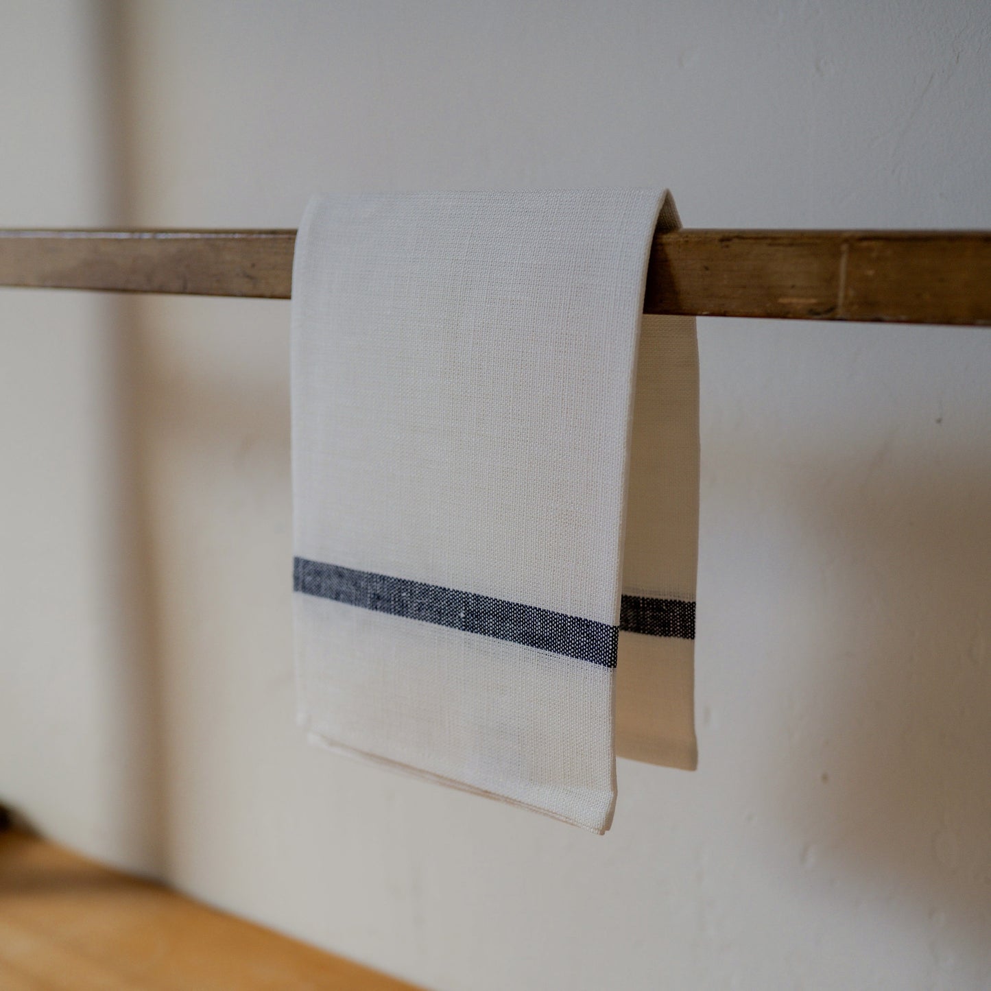 Fog Linen Work Linen Lined Kitchen Cloth White Navy | Fog Linen Work | Miss Arthur | Home Goods | Tasmania