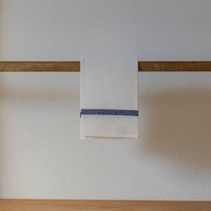 Fog Linen Work Linen Lined Kitchen Cloth White Navy | Fog Linen Work | Miss Arthur | Home Goods | Tasmania