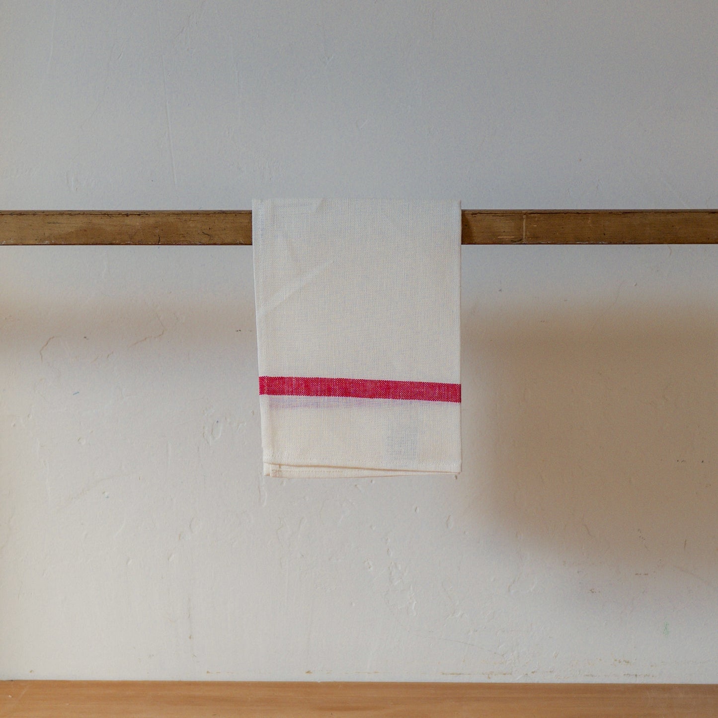 Fog Linen Work Linen Lined Kitchen Cloth White Red | Fog Linen Work | Miss Arthur | Home Goods | Tasmania