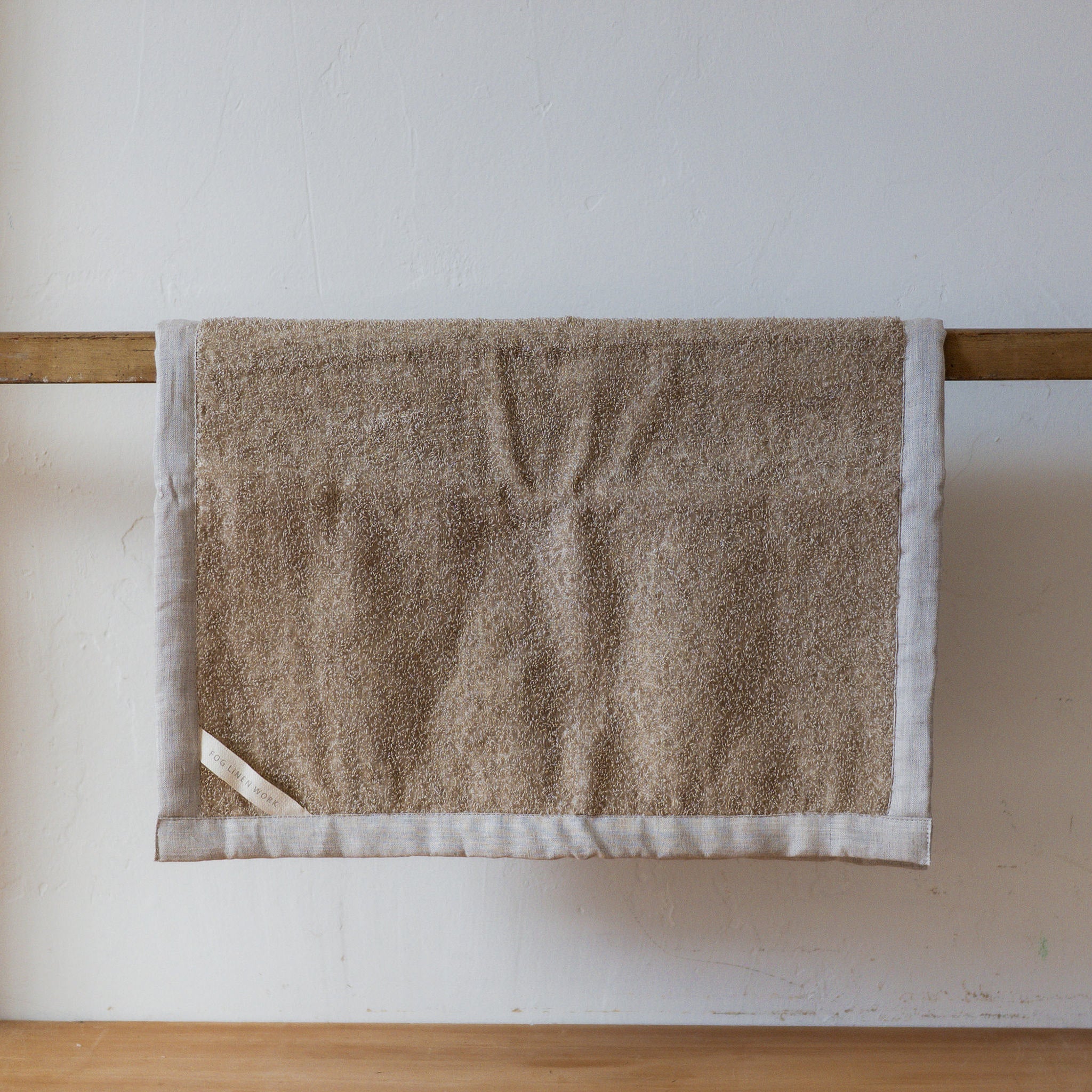 Fog Linen Work Linen Pile Bath Mat - Thumbnail 4