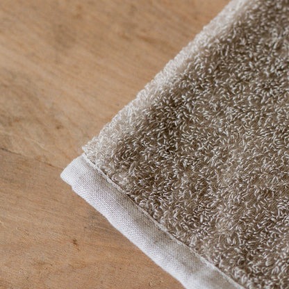 Fog Linen Work Linen Pile Bath Mitten Natural | Fog Linen Work | Miss Arthur | Home Goods | Tasmania