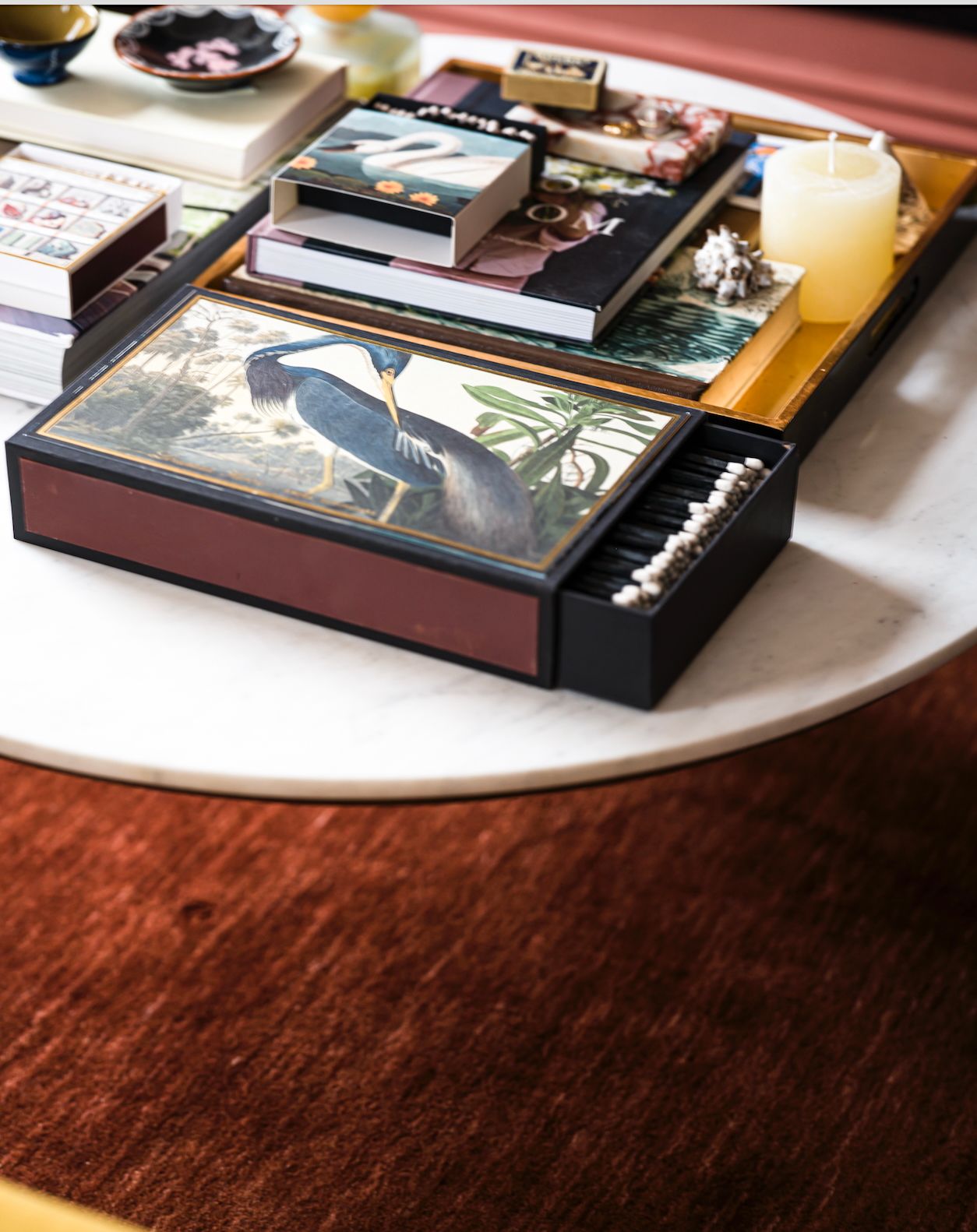 Archivist Luxury Matches Giant Louisiana Heron | Archivist | Miss Arthur | Home Goods | Tasmania
