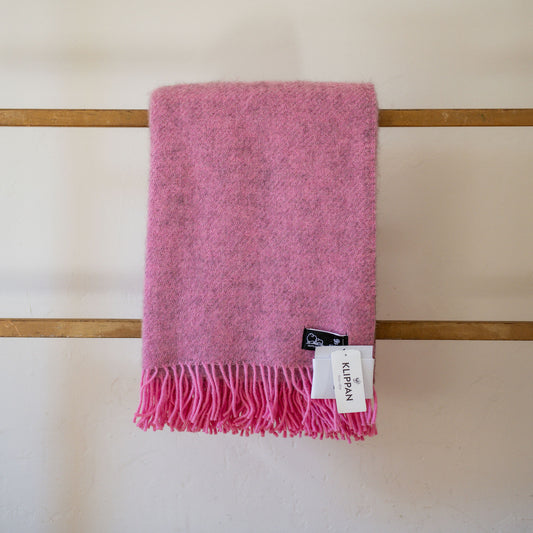 Klippan Gotland Wool Blanket Pink | Klippan | Miss Arthur | Home Goods | Tasmania