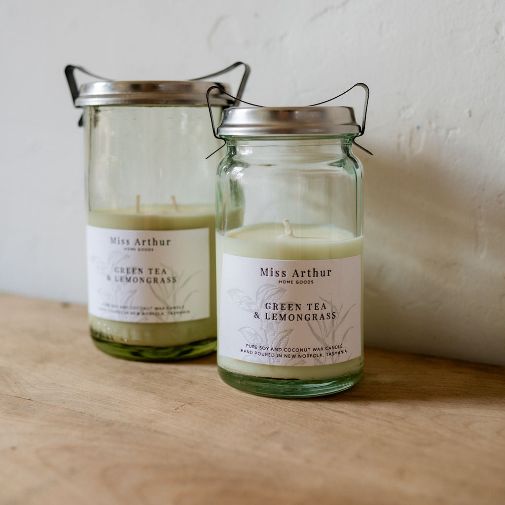 Green Tea and Lemongrass N°20 Candle | Miss Arthur | Miss Arthur | Home Goods | Tasmania