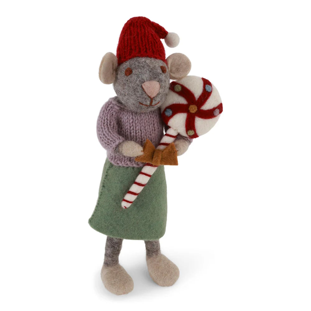 Gry & Sif Big Mouse Girl Grey with Candy | Gry & Sif | Miss Arthur | Home Goods | Tasmania