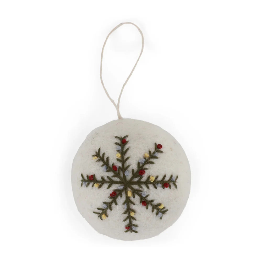 Gry & Sif Christmas Bauble Snowflake | Gry & Sif | Miss Arthur | Home Goods | Tasmania
