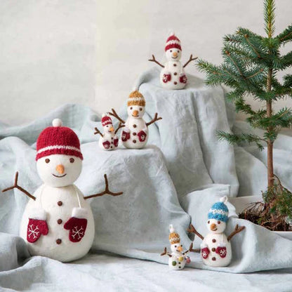 Gry & Sif Big Snowman Red Hat and Mittens Decoration | Gry & Sif | Miss Arthur | Home Goods | Tasmania