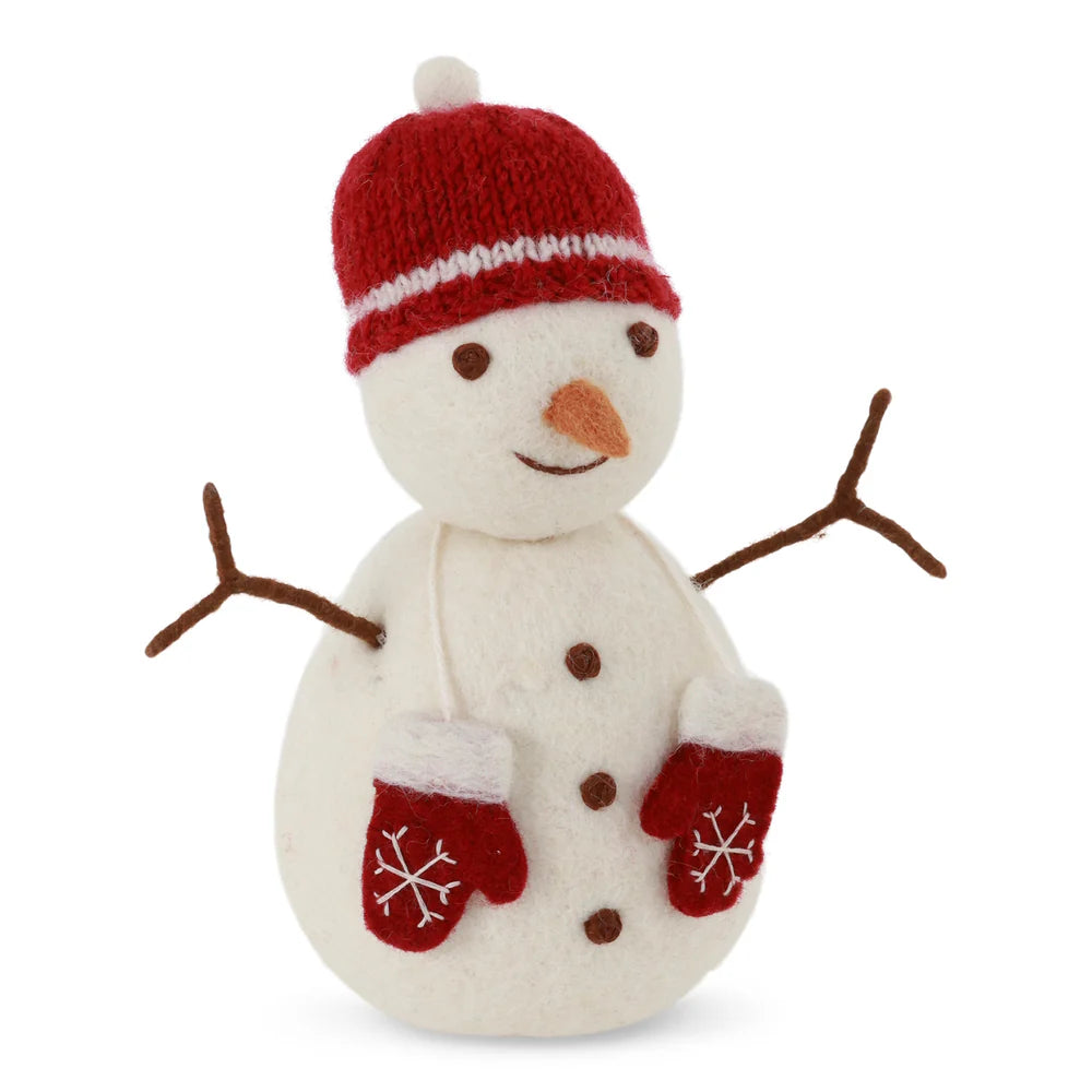 Gry & Sif Big Snowman Red Hat and Mittens Decoration | Gry & Sif | Miss Arthur | Home Goods | Tasmania