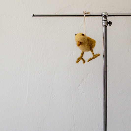 Gry & Sif Felt Chicken Standing Decoration Yellow | Gry & Sif | Miss Arthur | Home Goods | Tasmania