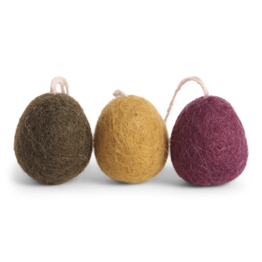 Gry & Sif Felt Egg Mini Decorations Dark | Gry & Sif | Miss Arthur | Home Goods | Tasmania