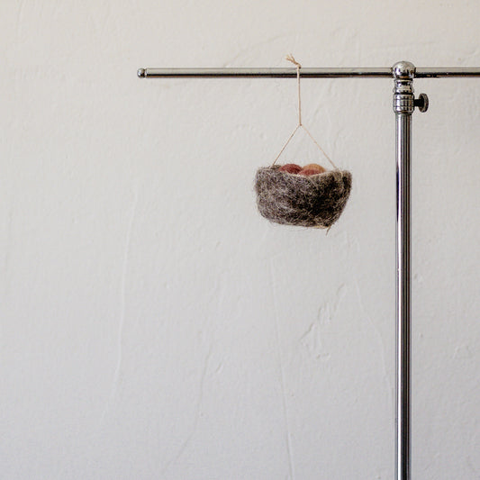 Gry & Sif Felt Nest with Eggs Red | Gry & Sif | Miss Arthur | Home Goods | Tasmania