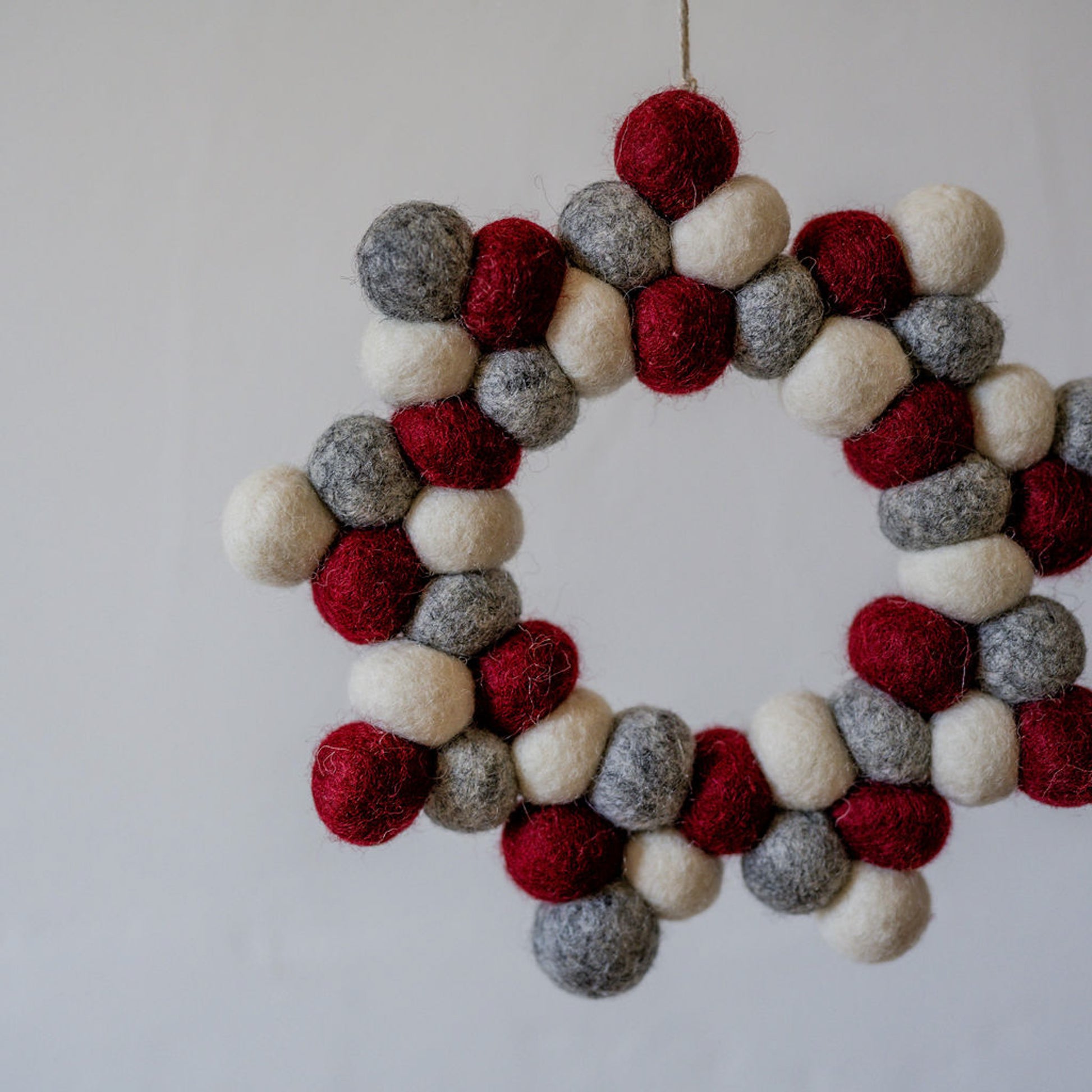 Gry & Sif Felt Wreath Ball Star Classic | Gry & Sif | Miss Arthur | Home Goods | Tasmania