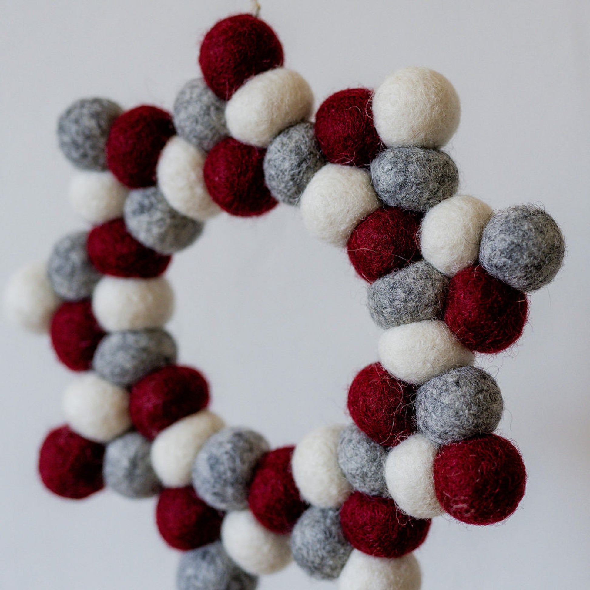 Gry & Sif Felt Wreath Ball Star Classic | Gry & Sif | Miss Arthur | Home Goods | Tasmania