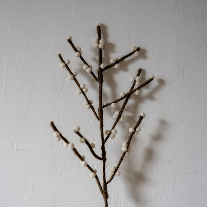 Gry & Sif Felt Branch White Berries | Gry & Sif | Miss Arthur | Home Goods | Tasmania
