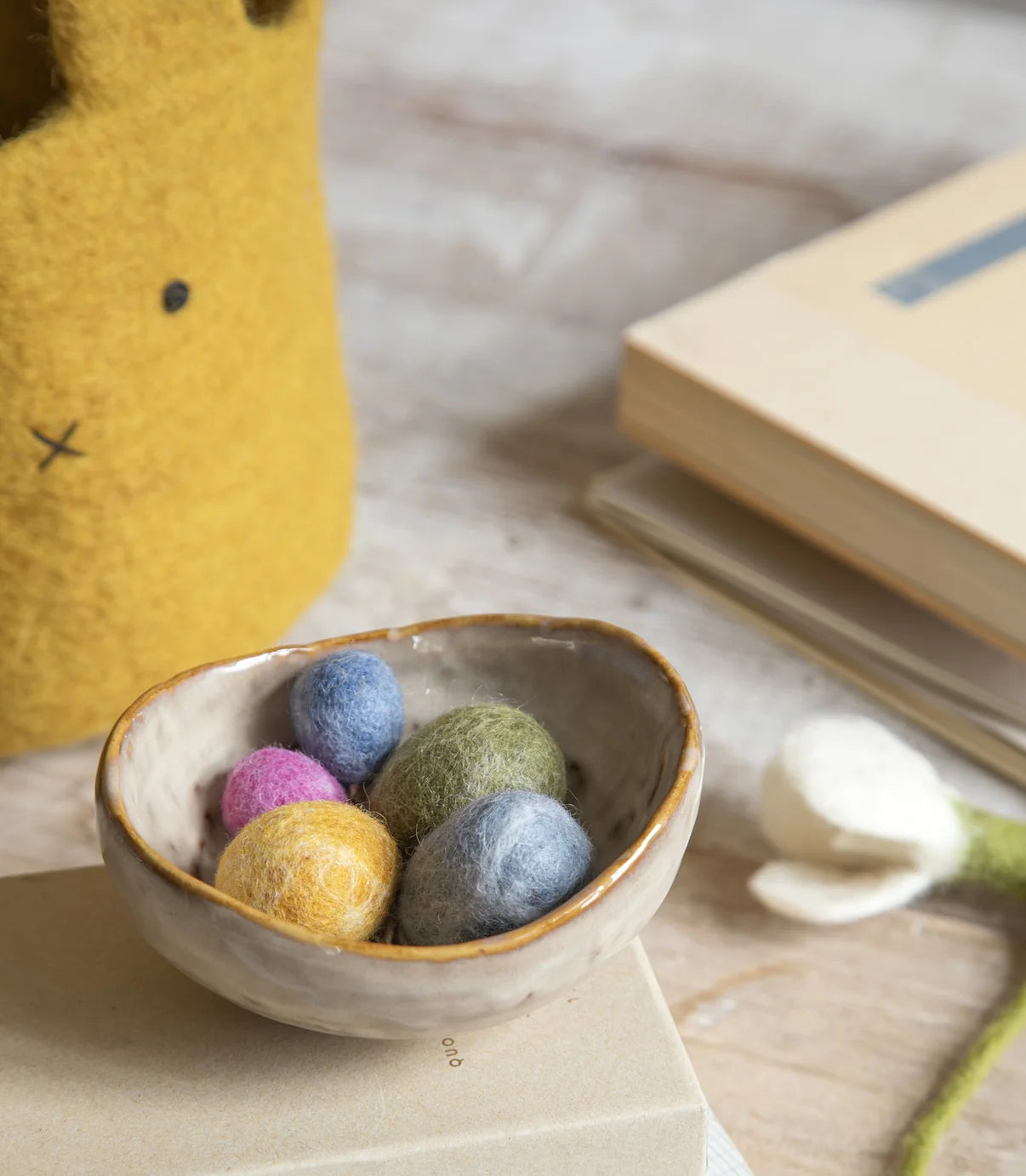 Gry & Sif Felt Egg Mini Decorations Dark | Gry & Sif | Miss Arthur | Home Goods | Tasmania