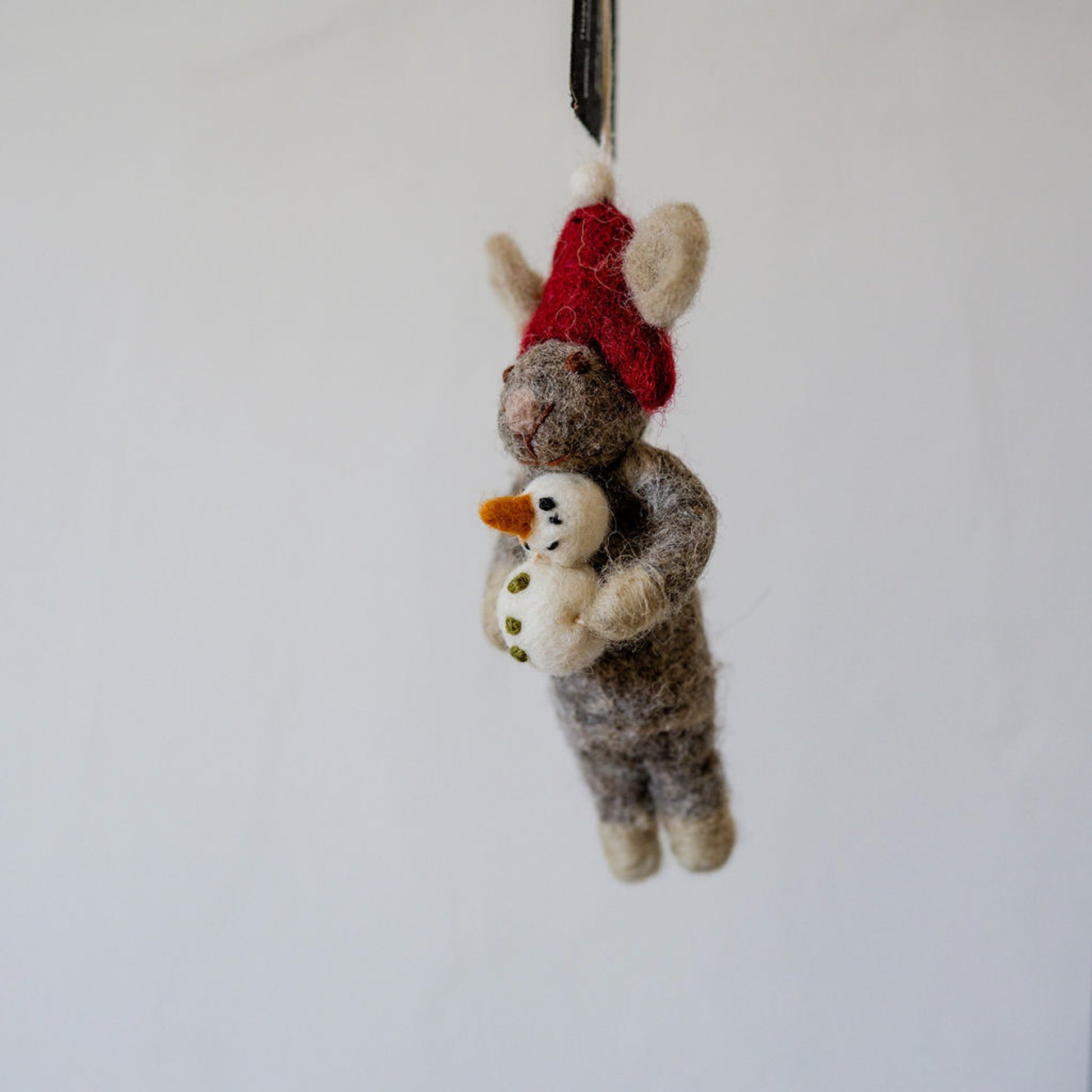 Gry & Sif Grey Mouse with Snowman | Gry & Sif | Miss Arthur | Home Goods | Tasmania
