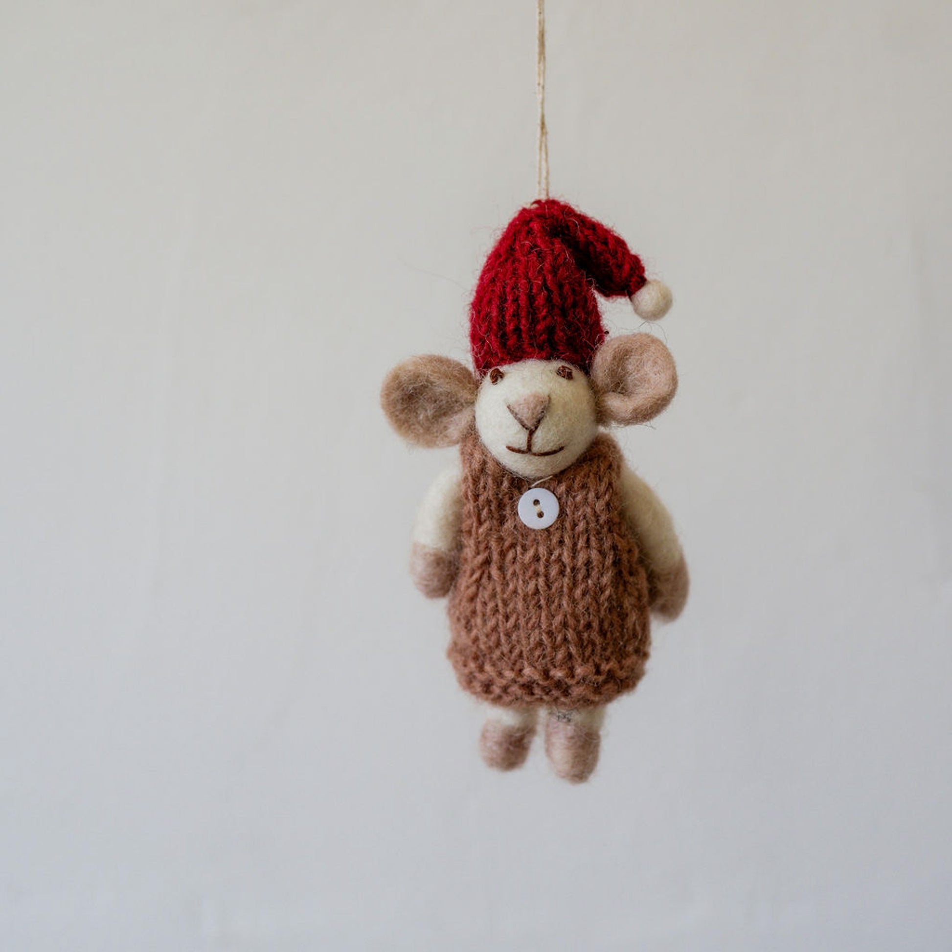 Gry & Sif White Mouse Dusty Red Dress | Gry & Sif | Miss Arthur | Home Goods | Tasmania
