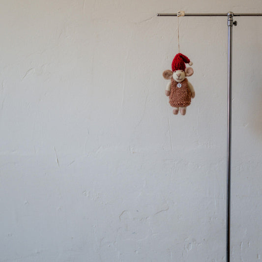 Gry & Sif White Mouse Dusty Red Dress | Gry & Sif | Miss Arthur | Home Goods | Tasmania