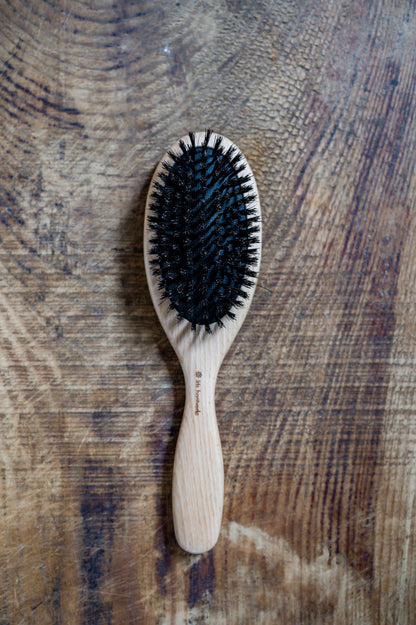 Iris Hantverk Oval Hair Brush Boar Bristles | Iris Hantverk | Miss Arthur | Home Goods | Tasmania