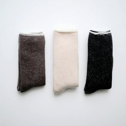 Hakne Cotton Wool Pile Socks Mocha Brown Medium | Hakne | Miss Arthur | Home Goods | Tasmania