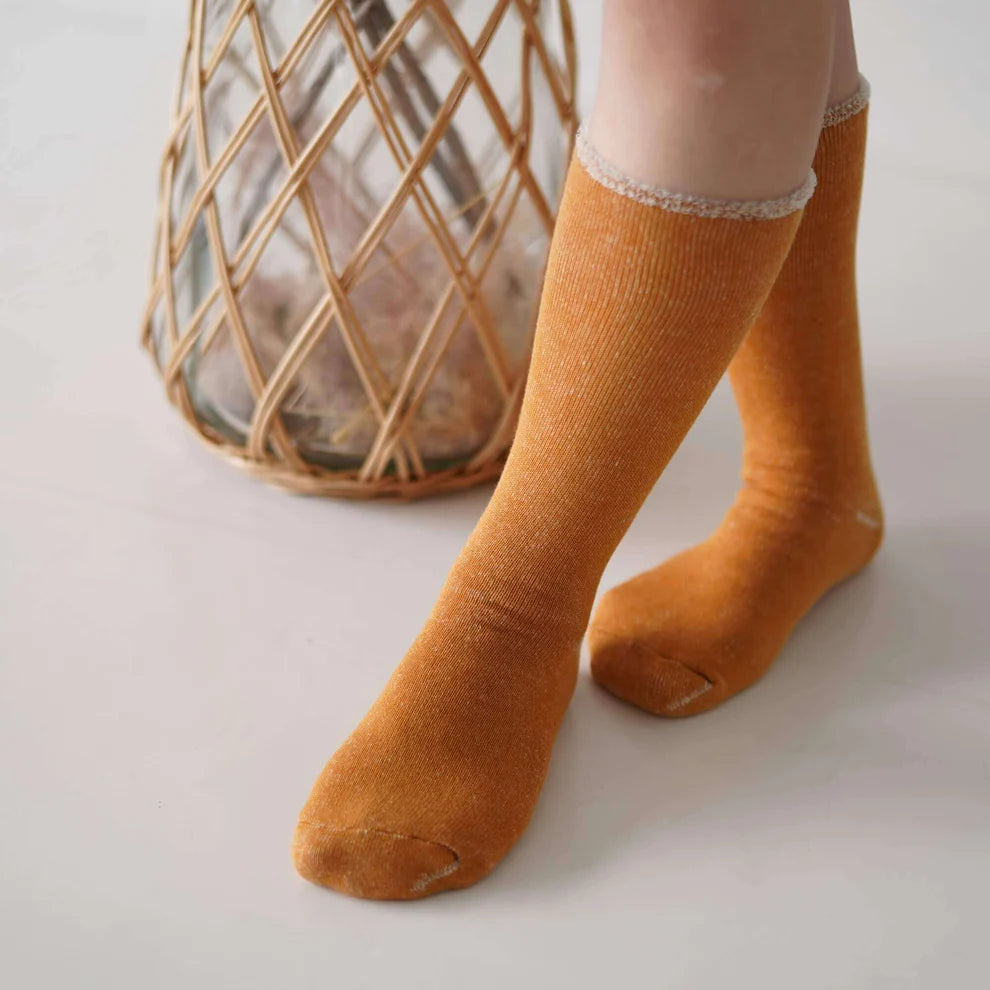 Hakne Cotton Wool Pile Socks Amber Small | Hakne | Miss Arthur | Home Goods | Tasmania