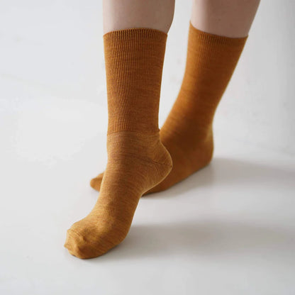 Hakne Merino Wool Ribbed Socks Amber Medium | Hakne | Miss Arthur | Home Goods | Tasmania