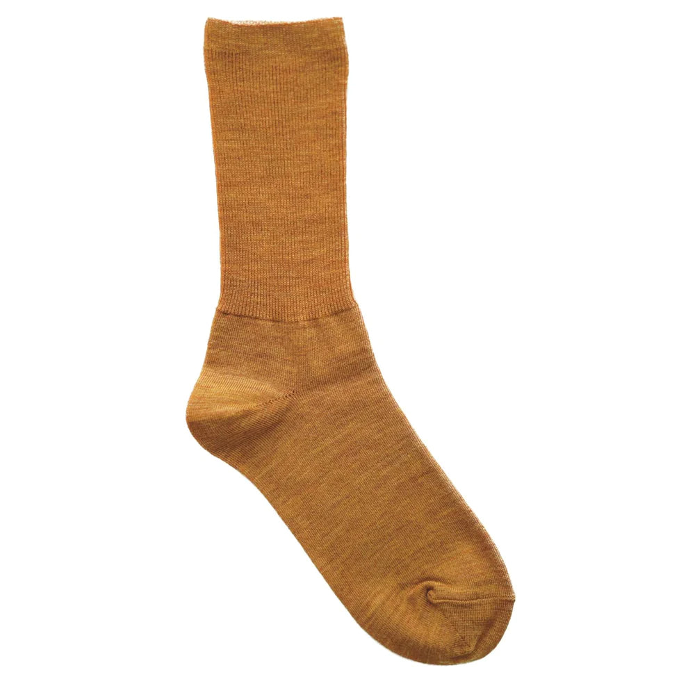 Hakne Merino Wool Ribbed Socks Amber Medium | Hakne | Miss Arthur | Home Goods | Tasmania